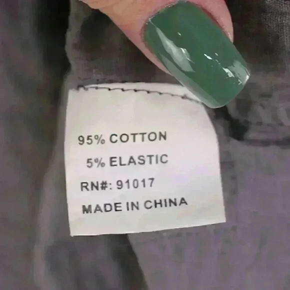 Solitaire Size M olive/blue-black pinstripe fit n flare cotton blend rosette bot - Picture 9 of 11